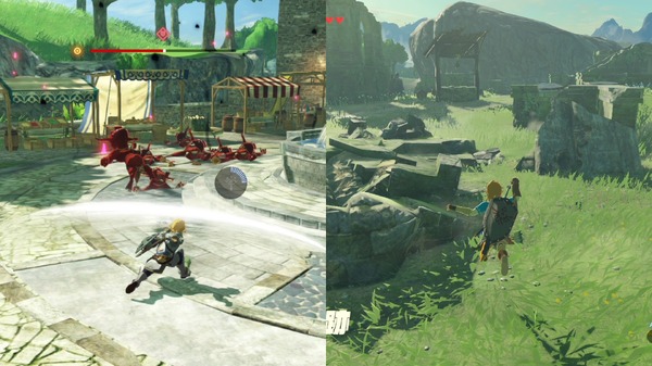 "Musou Zelda: Apocalypse of Calamity" كيف تغيرت مدن ومتاجر Hyrule خلال 100 عام؟ قارن مع "BotW"!