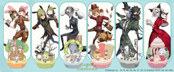 سيتم إصدار السلعة التعاونية الثانية لـ "IdentityV 5th Personality" x Sanrio! تحقق من الرسوم التوضيحية المرسومة حديثًا مثل My Melody &amp; Mechanical Engineer، وBadtz Maru &amp; Ripper، وما إلى ذلك.
