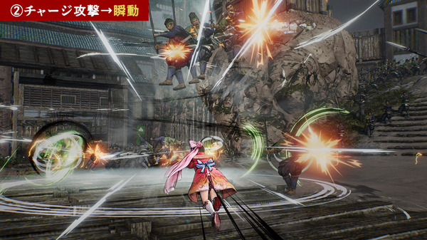 في "Sengoku Musou 5" ، "Musou Action" يتطور مبهج ورائع! تهدف إلى Ikki Ten مع "سرعة الله" ، وهي نقطة الانطلاق للهجوم ، وتقنية استهلاك المقياس "Flash" ، الصورة / الصورة الثالثة عشر