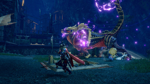 أخيرًا أصدرت "Monster Hunter Rise" أغنية "Tie-up with Nushi Monster"! تم أيضًا تقديم "Nushi Diablos" حديثًا في الصورة/الصورة الرابعة لتحديث الإصدار 2.0