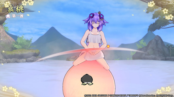 تدريب "Senran Ninja Wars Neptunia" على "الخوخ الهزاز" في ينبوع حار؟ أصدرت لعبة صغيرة مثيرة قليلاً "Nyutomo Meditation" الصورة/الصورة الثانية
