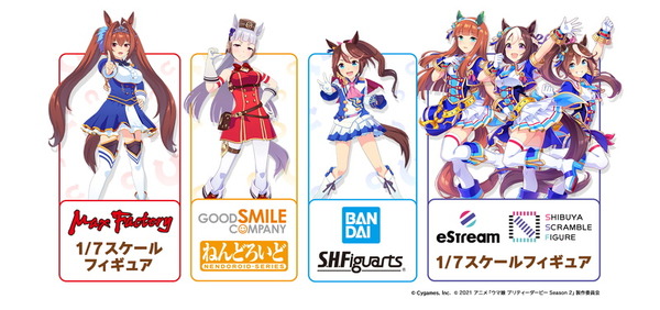 جاري إنتاج شخصية "Uma Musume"! القرمزي بمقياس 1/7، وغورشي هو نيندورويد، وتيو متحرك.