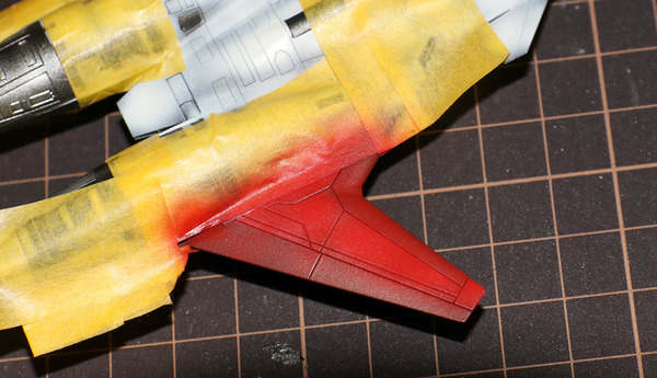 "Ace Combat" Model Plastic Model 1/144 "ADFX-01" مراجعة! الصورة 33 / الصورة التي تضيء تعبير تشعيع الليزر مع LED