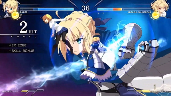 "صابر" شارك في "Melbra: Type Lumina"! يد Excalibur ، الصورة الثانية وصورة شخصيات Tsukihime