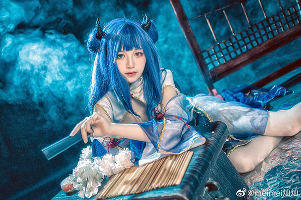 [Cosplay] "Azulene" من Ibuki في Cheongsam إلى "fgo" Mash! 4 طبقات صينية [31 صور] الصورة / الصورة الأولى