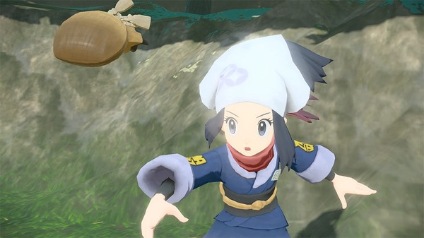"Pokémon Legends Arceus" للملك والملكة، قم بإلقاء "Shizmedama" بشكل متكرر مع تجنب الهجمات! يجب أن تواجه الأمر بحماس. الصورة/الصورة الثانية