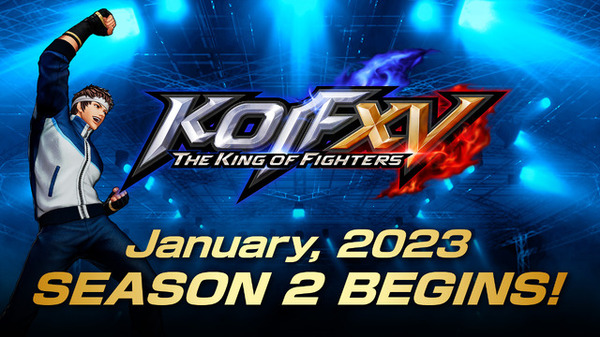 يبدأ الموسم الثاني من "KOF XV" في يناير 2023! شخصية المحتوى القابل للتنزيل للموسم الثاني الأول هي "Shingo Yabuki"، كما تم إجراء تعديلات التوازن لجميع الشخصيات.