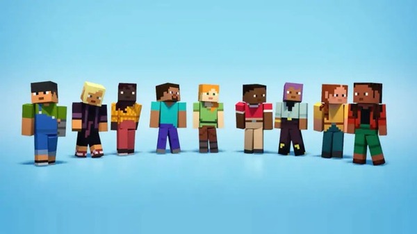 تتم إضافة "Minecraft" سبعة أنواع من الجلود الافتراضية في وقت واحد