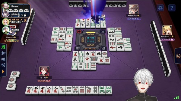 سأدفع لك ضعف! الصورة الرابعة/صورة عودة فتى السلسلة Kuzuha x فتاة Mitsugu Miyako Seto في "Nijisanji Mahjong Cup"