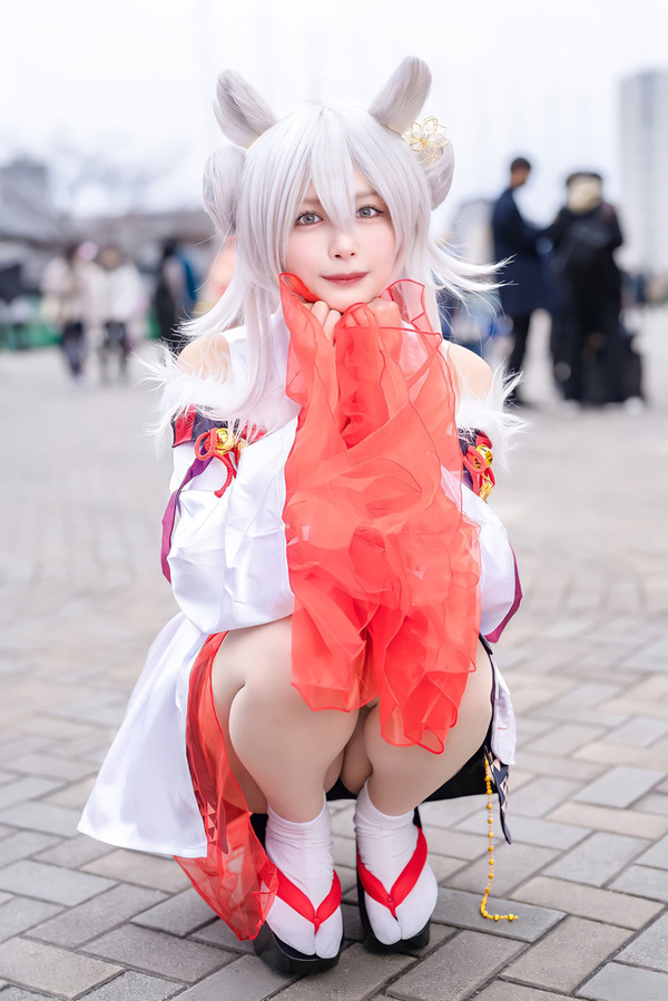 [Cosplay] "Horo Live" Lion Bonbotan يرقص في زي عام جديد لامع! ! طبقة مميزة / أسماك ري [6 صور] الصورة / الصورة الخامسة