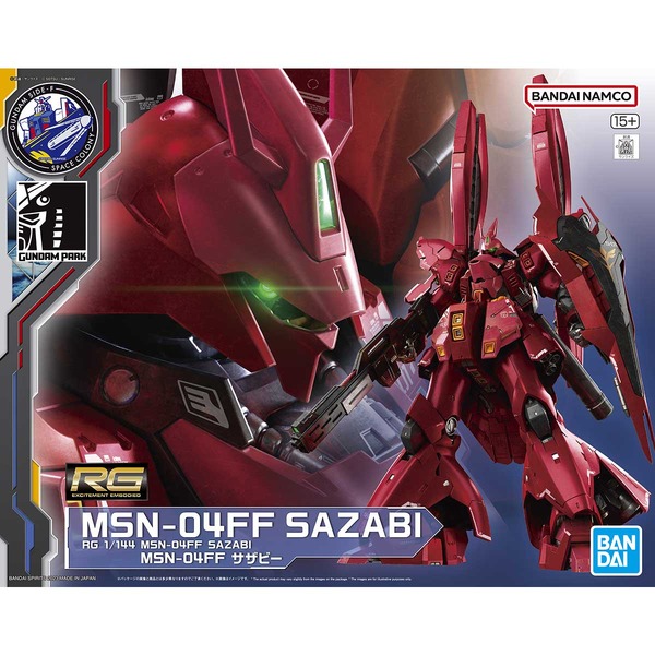 تم الإعلان عن RG Gunpla "MSN-04ff Sazabi"! أول صورة / صورة للبيع مسبقًا مع "Gundam Side-F" ، وهي طائرة تظهر في الإنتاج الخاص لـ Gundam الكبير الحقيقي