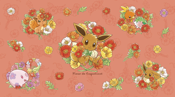 سيتم طرح البضائع الجديدة "Fleur de Coquelicot" التي تصور "Pokémon" Eevee وVulture للبيع اعتبارًا من 25 مارس! تصميم يشبه الربيع من زهور الخشخاش