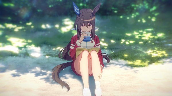 أنمي الربيع "Uma Musume ROAD TO THE TOP" ما هي الإستراتيجية التي توصل إليها المدرب لتشجيع ناريتا توب رود؟ الحلقة 3 قطع مسبق الصورة / الصورة السادسة