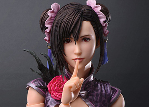 "FF7R" tifa هو ثلاثة أبعاد في فستان مقاتل على غرار! الصورة الأولى / صورة لباس طويل مع شق كبير وشعر مثل الزلابية