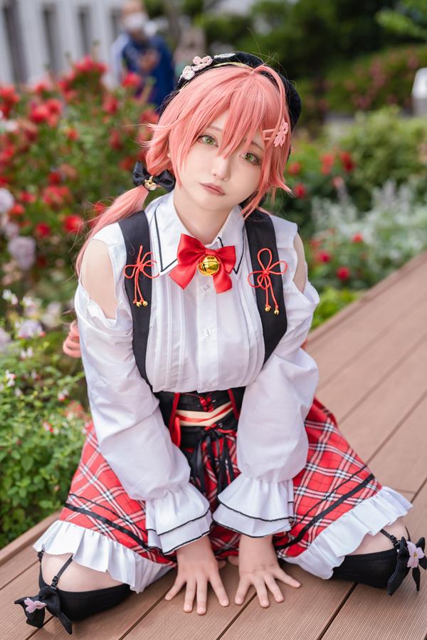 ظهر [Cosplay] في Horo Live's Shrine Maiden Idol ، Sakura Miko! طبقة مميزة Riko Pin [8 صور] الصورة / الصورة الثامنة