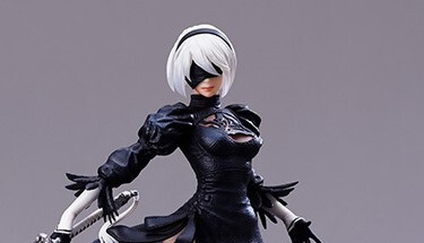 أفخاذ جميلة يمكن رؤيتها بالزي الأسود! من "NieR: Automata" "2B (Yorha No. 2 Type B)" نظارات تشغيل/إيقاف، شخصيتان بسعر سهل التعامل