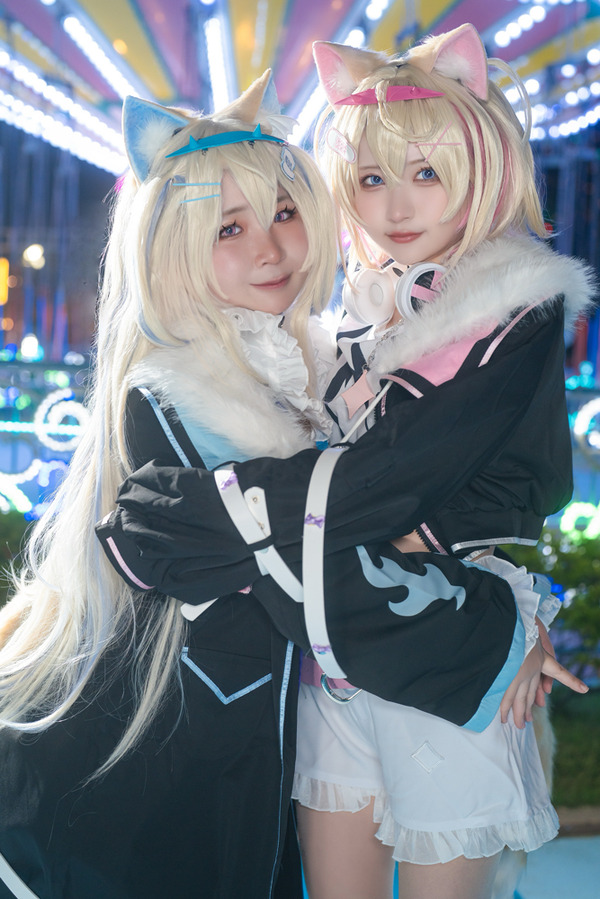 [cosplay] holomen الشعبية التي تشرق في إضاءة متوفرة! "Fuwamoko" ، "Akutan" ، "Open" ، "Sui 