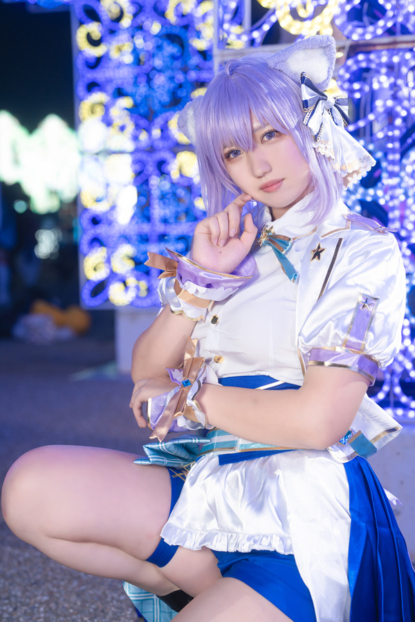 [cosplay] holomen الشعبية التي تشرق في إضاءة متوفرة! "Fuwamoko" ، "Akutan" ، "Porridge" ، "Sui 
