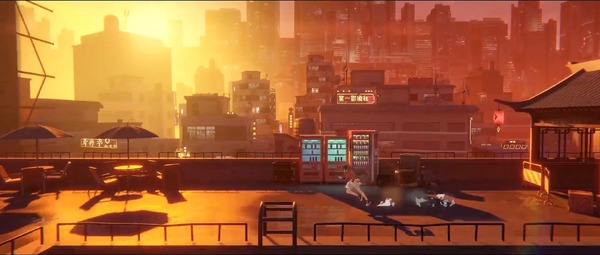 انتبه إلى عمل التزلج الأفقي "Tatsuri Tito" ، وهو مفتون في عالم قلعة Cyberpunk Kowloon!