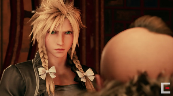 "FF7 Remake" "الفن الخام للتطوير المبكر" لـ Cross-dressing Cloud الذي تم إصداره يتمتع أيضًا "بشعور مخيف" مذهل