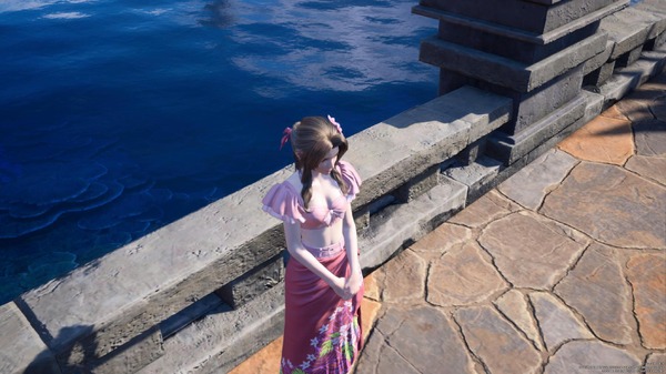 راقب "Swimsuit Aeris" في "FF7 عكسي"! "Tops &amp; Miniska" مع Soft Skin Max و "الشابة" Pareo ، أي واحد! ؟ الصورة العاشرة / الصورة