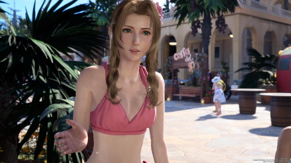 راقب "Swimsuit Aeris" في "FF7 عكسي"! "Tops &amp; Miniska" مع Soft Skin Max و "الشابة" Pareo ، أي واحد! ؟ الصورة 15 / الصورة