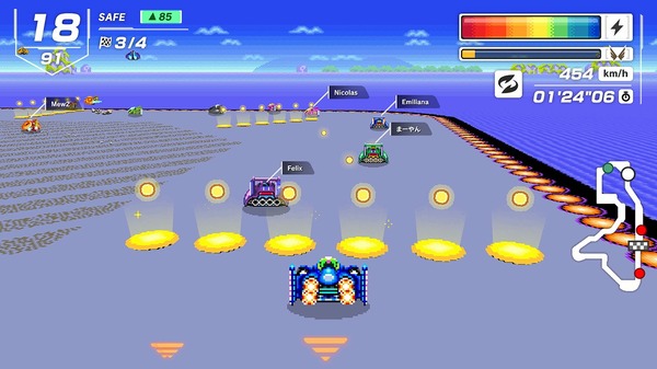 يتم تنفيذ "وظيفة مساعدة مقبض" لجعل "F-Zero 99" أسهل في اللعب ... تتوفر دورات مرآة وسباق كبير مع أجهزة جديدة في مجموعة من الصور وصور الصورة الرابعة