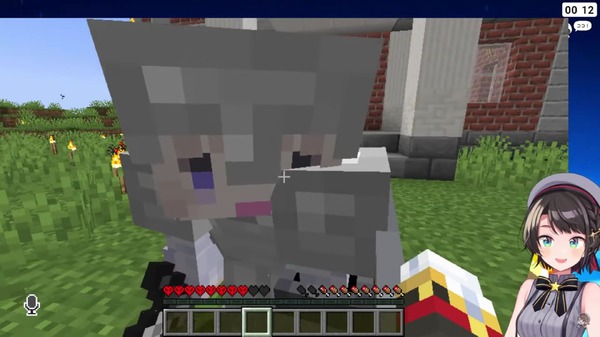 ``لدي اعتراض!'' في مشروع Hololive's Minecraft 