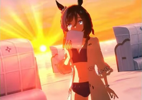 سيتم تنفيذ "Uma Musume" ملابس السباحة "Aisin Flash" و "Hokkotarmae"! Falds "Three Dart Huma Musume" هي الصور والصور الأولى في Swimsuit Sapoka