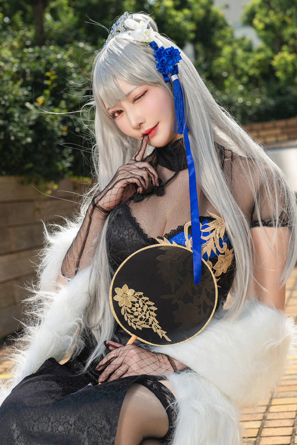 [تأثيري] أسلوب الله بارتفاع 170 سم! "Azur Lane" فستان سانت لويس الأسود جميل، الطبقة الشعبية Omochi-chan الصورة / الصورة التاسعة