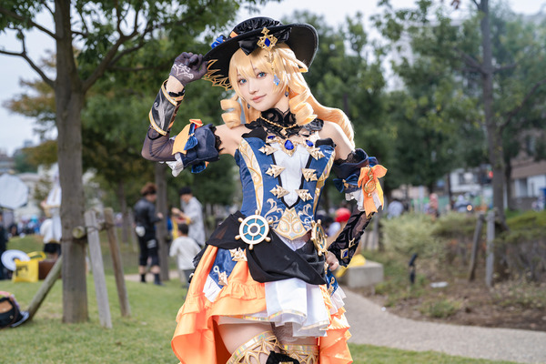 [Cosplay] اترك مشكلة حل إلى Navia! طبقة ساخنة مع خصر رفيع في فستان بقعة ، SU [9 صور] الصورة / الصورة السادسة