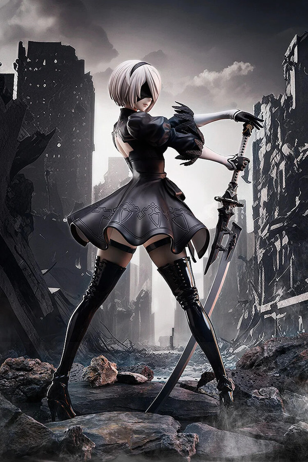 معجب بساقيها الممدودة بشكل جميل! "NieR:Automata" 2B أصبح الآن شخصية