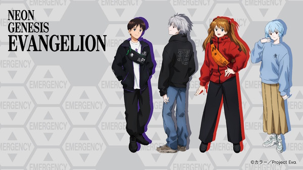 تعلن جامعة GU عن مجموعة التعاون "Neon Genesis Evangelion"! شعار NERV ذو النقطة الواحدة والرسم التوضيحي للجهاز الأول أنيقان. الصورة/الصورة الأولى