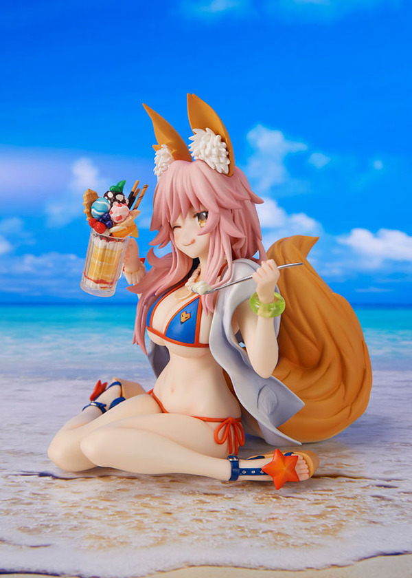 التعبير والمظهر الغمز رائعان! "Tamamo no Mae" في ملابس السباحة من "FGO" أصبحت الآن شخصية