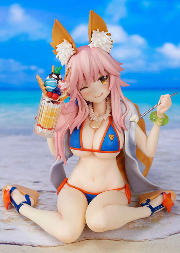 التعبير والمظهر الغمز رائعان! "Tamamo no Mae" في ملابس السباحة من "FGO" أصبحت الآن شخصية