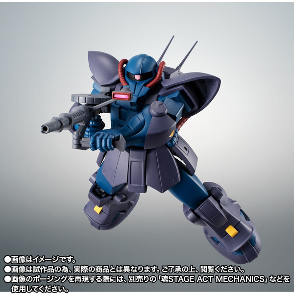 يظهر "Acto Zaku" من "Mobile Suit Z Gundam" في إصدار ROBOT Spirits! إعادة إنتاج لون قوات اتحاد الأرض ``مواصفات مختبر أوغوستا'' الصورة/الصورة الخامسة