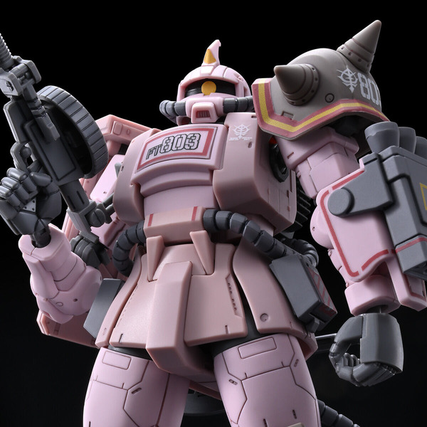 من "Suit Mobile Suit Gundam MSD" ، "Zaku Dessert Type Pink Panther Corps" هو HG Gunpla! إعادة إنتاج الشكل الخارجي تغير بشكل كبير من Zaku II