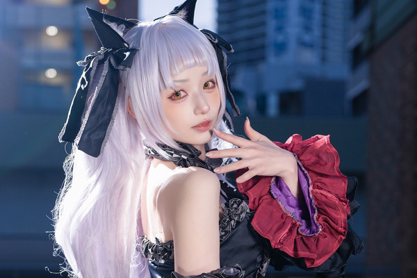 [Cosplay] "Hololive" Shion Shion ، التعبير الصفيق على الانفجارات المستقيمة غير سارة ... طبقة جميلة تبدو جيدة في زي لوليتا القوطي [9 صور]