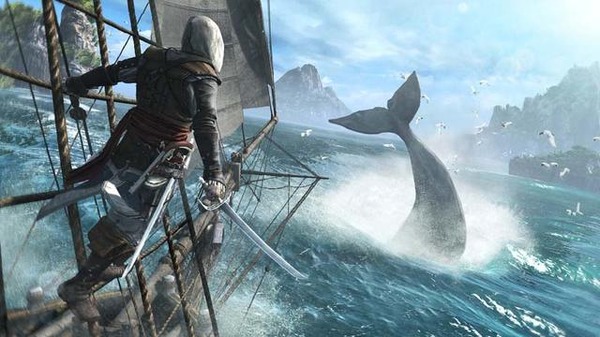 مجموعة PETA للحيوانات PETA تحتج العنصر "صيد الحيتان" في "Assassin's Creed 4" ... "Mario" كانت أيضًا كرة رمح.