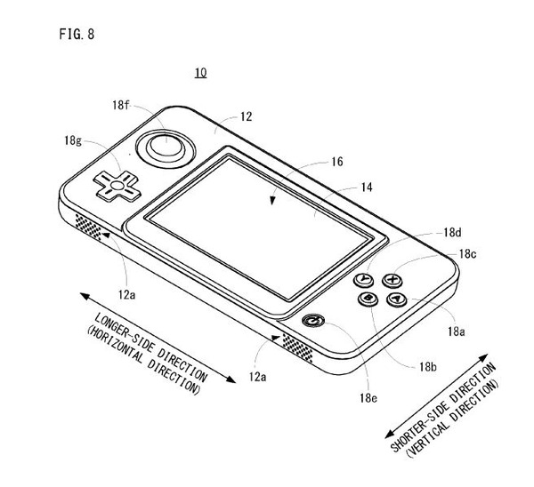 تقدمت Nintendo بطلب للحصول على براءة اختراع جديدة للجهاز في الولايات المتحدة ، والوحدة المجهزة بوحدة تحكم مادية هي الصورة / الصورة الرابعة