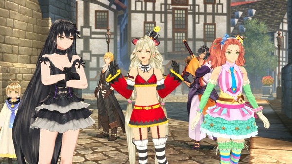 يتم إصدار ميزات "Tales of Berseria" والألعاب المصغرة ، وظهرت أيضًا أزياء "Delemas" في محتوى DLC