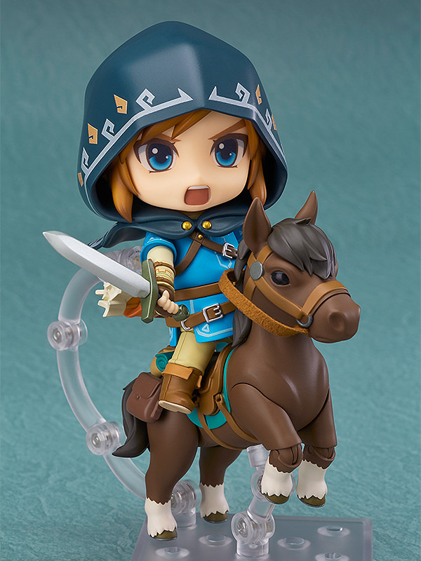 "Link" من "The Legend of Zelda Breath of the Wild" هو nendoroid! الصورة السادسة / صورة العديد من الخيارات مثل السيوف والخيول