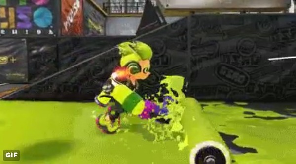 "Splatoon 2" "Roller"، التي تجذب الانتباه بسبب حركة "التأرجح العمودي"، لديها المزيد من التعديلات! تقارير تويتر الرسمية مع الفيديو