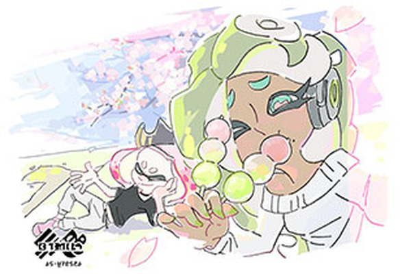 تم إصدار الصورة التوضيحية لـ "Splatoon 2" "أيهما ستختار؟ الزهور مقابل Dango"!