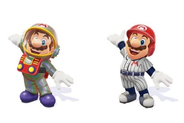 "عرض القمر الصناعي" يظهر ماريو في "Super Mario Odyssey" لـ Switch! تمت إضافة نوعين من الأزياء لتتناسب مع زي البيسبول