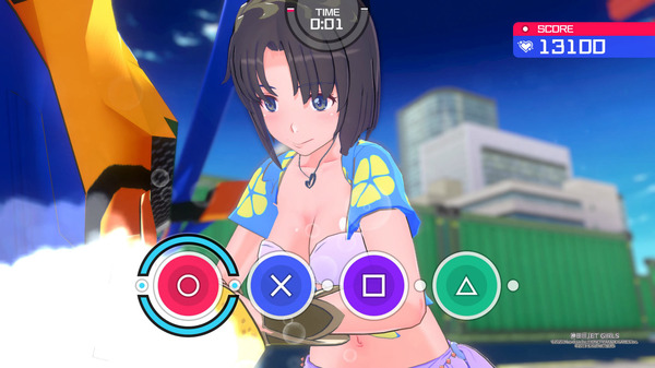 "Kandagawa Jet Girls" يلعب سباق الريبو