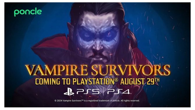 待望のPS4/PS5版『Vampire Survivors』8月29日に発売決定！告知トレイラー公開